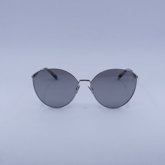 Bottega Veneta BV0259S 002 Sunglasses Silver Cat Eye Frame, Silver Lenses main image 10